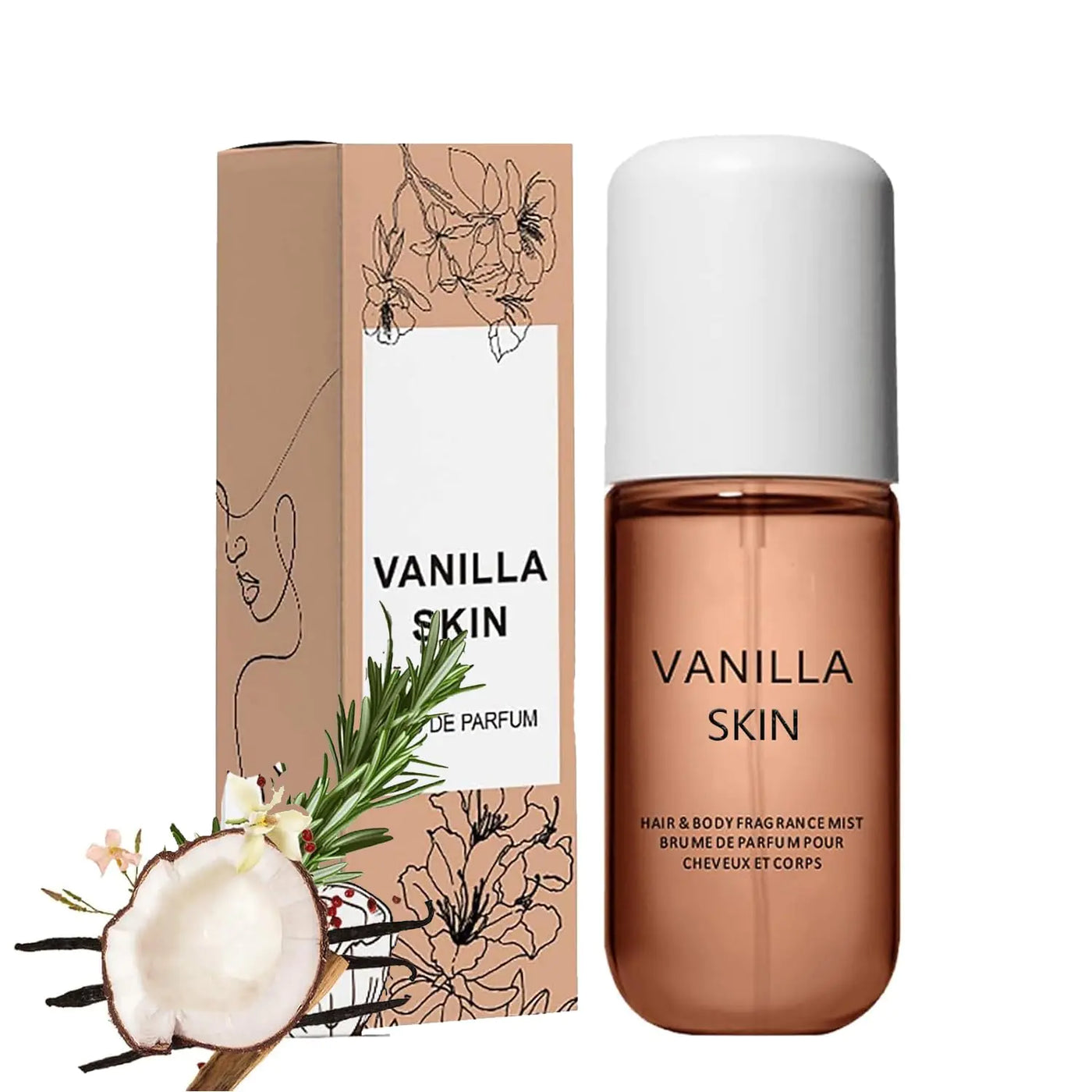 Vanilla Coconut Scent Hair & Body Mist